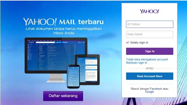 cara membuat email di yahoo 1 Cara Membuat Email Baru di Gmail, Yahoo, dan Hotmail