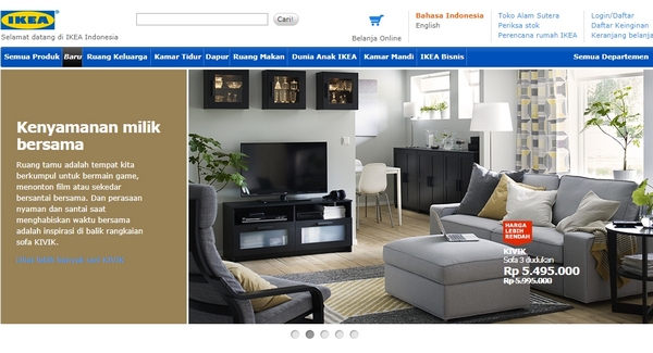 Situs E-commerce Ikea.com
