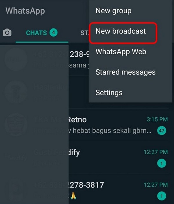 Cara Mengirimkan Pesan WhatsApp