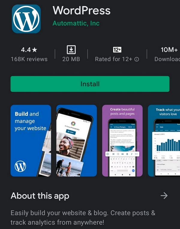 WordPress App Android