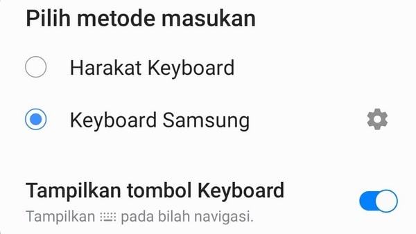 Pilih Harakat Keyboard
