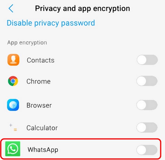 Mengunci WhatsApp di HP VIVO