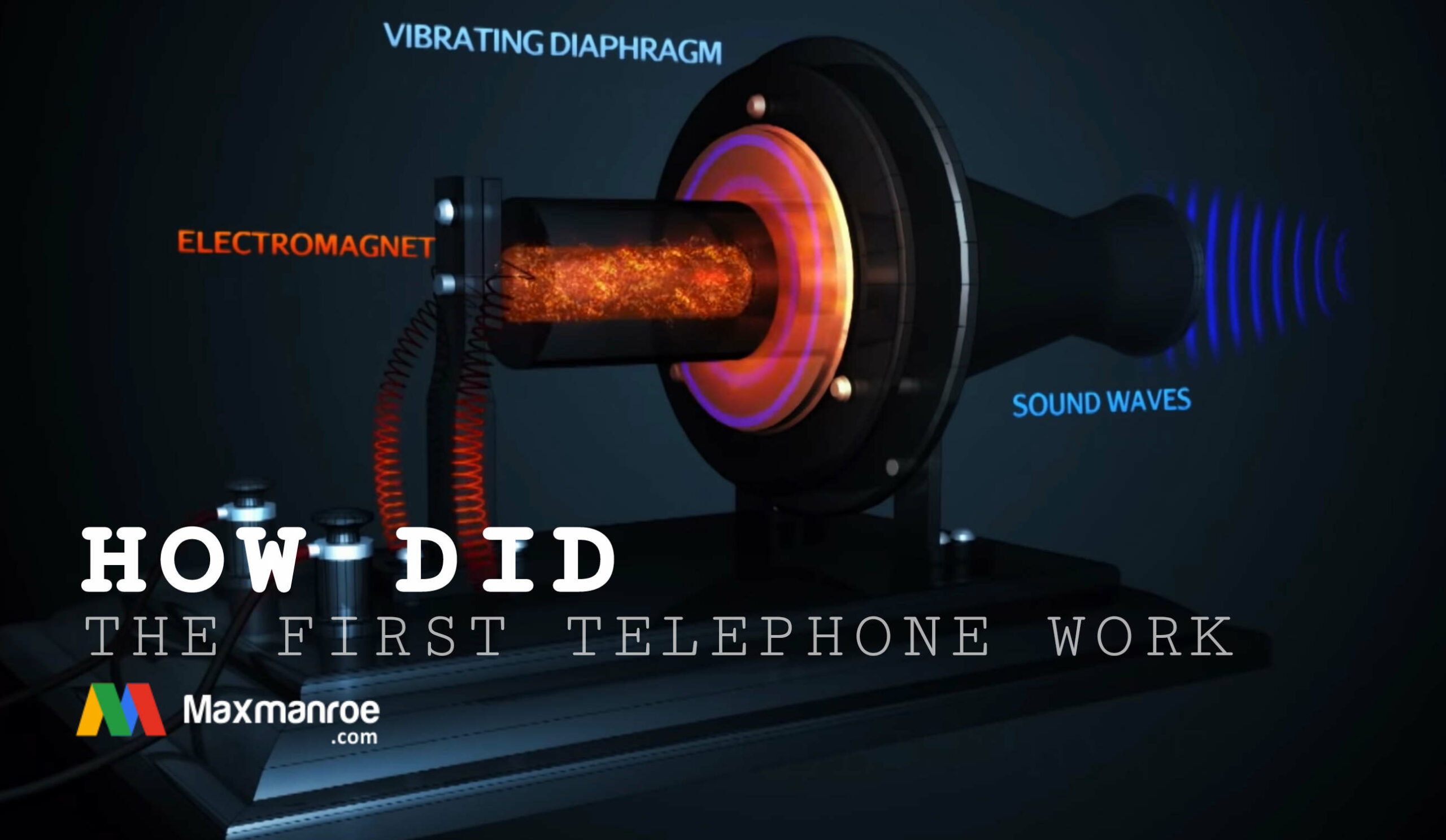 How did the first telephone work